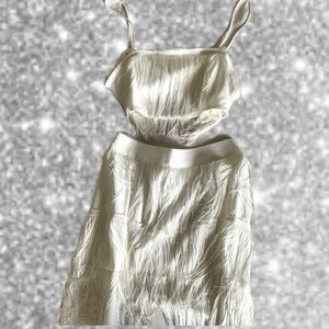 White Frilly Party Set